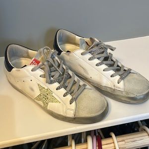 Golden Goose super star w/ Swarovski crystals